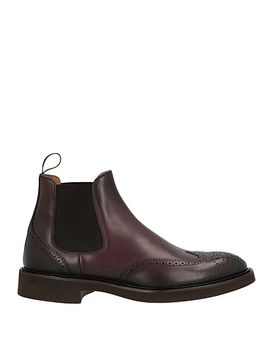 DOUCAL'S Ankle boot Dark brown Leather