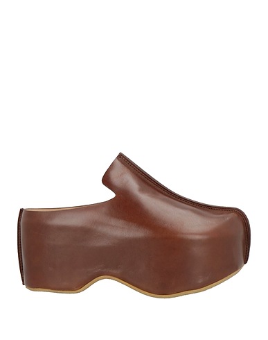 JW ANDERSON Mules and clogs Brown Calfskin