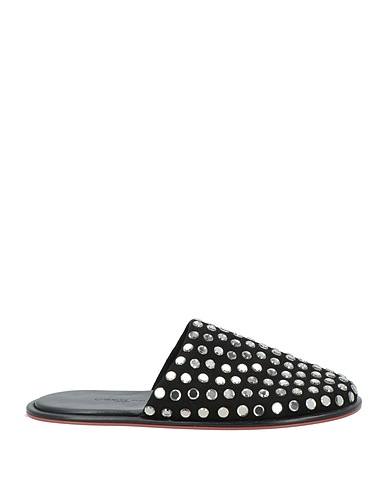 CHARLES PHILIP Milano Slides and slippers Black Leather
