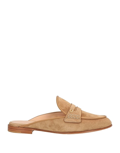 GIANVITO ROSSI Loafers Camel Leather
