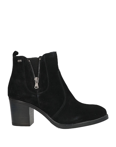 VALLEVERDE Stiefelette Schwarz Leder