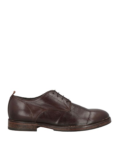 MOMA Schnürschuhe Dunkelbraun Kalbshaar