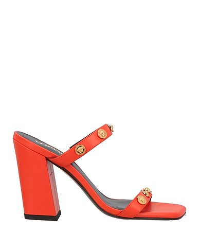 VERSACE Sandals Red Calfskin