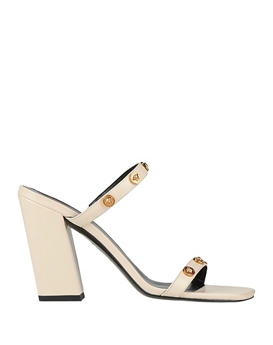 VERSACE Sandals Cream Calfskin
