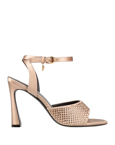 VERSACE Sandals Beige Textile fibres