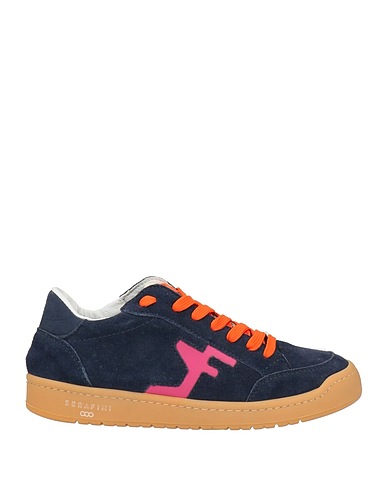 SERAFINI Sneakers Midnight blue Leather, Textile fibres