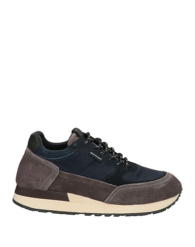 DOCKSTEPS Sneakers Navy blue Leather, Textile fibres