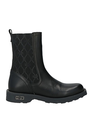 CULT Stiefelette Schwarz Leder, Gewebefasern