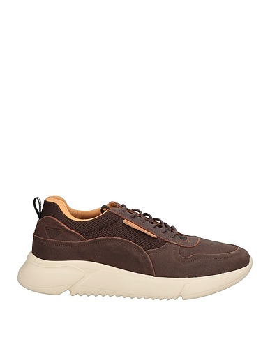 DOCKSTEPS Sneakers Chocolate brown Leather, Textile fibers
