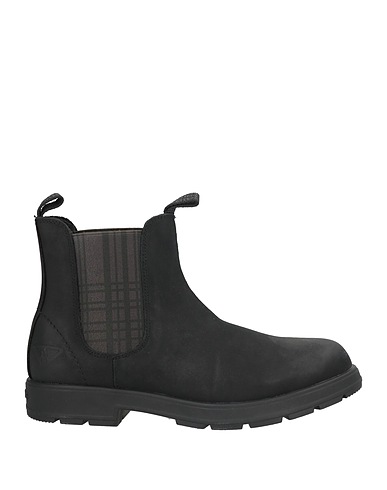 DOCKSTEPS Ankle boot Black Leather, Textile fibers