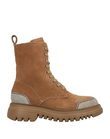 TOSCA BLU Ankle boot STUDIO Khaki Leather, Textile fibres