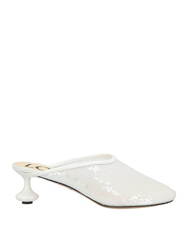 LOEWE Mules and clogs White Textile fibres