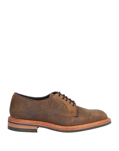TRICKER'S Laced shoes Khaki Leather