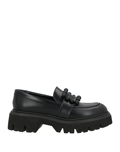 FRAU Loafers Black Leather