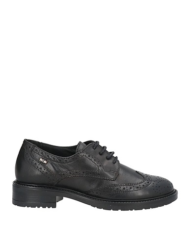 VALLEVERDE Laced shoes Black Leather