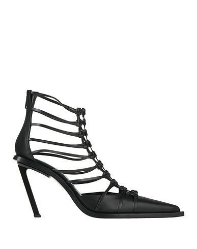 ANN DEMEULEMEESTER Court Black Leather