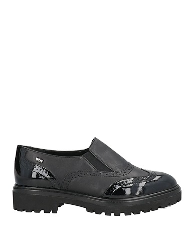 VALLEVERDE Loafers Black Calfskin