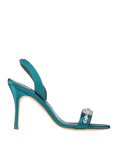 MANOLO BLAHNIK Sandals Textile fibers