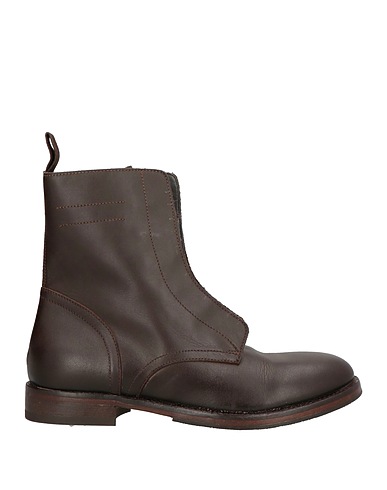 MOMA Ankle boot Dark brown Leather