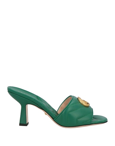 GUCCI Sandals Green Leather