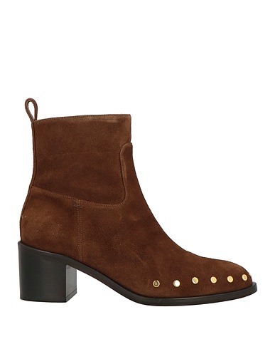 LELLA BALDI Ankle boot Brown Leather