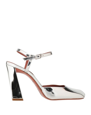 AMINA MUADDI Pump Silver Leather