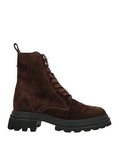 HOGAN Ankle boot Dark brown Leather