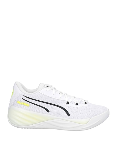PUMA Sneakers Λευκό Ίνες υφασμάτων, Συνθετικό υλικό