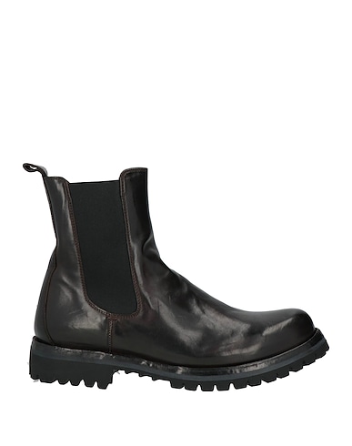 OFFICINE CREATIVE ITALIA Ankle boot Dark brown Leather