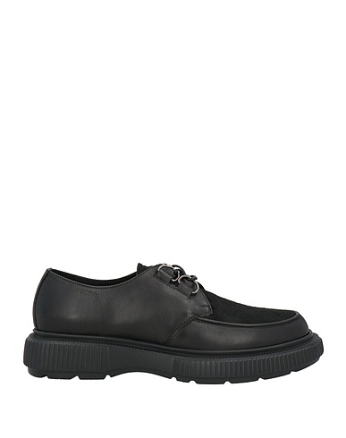 MICH SIMON Laced shoes Black Calfskin