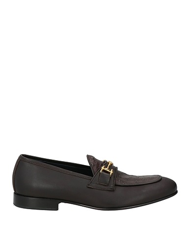 GIOVANNI CONTI Loafers Dark brown Calfskin