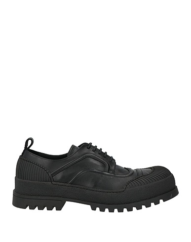 MICH SIMON Laced shoes Black Leather