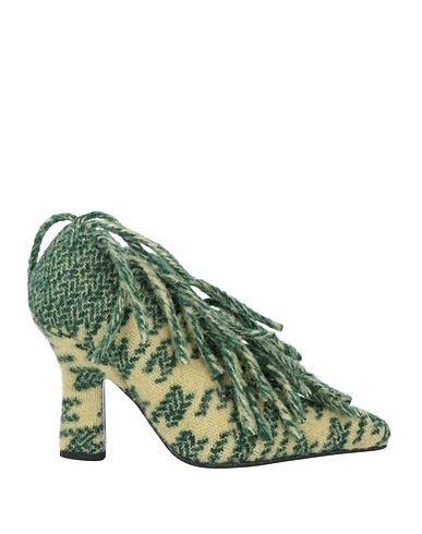 BURBERRY PRORSUM Décolleté Verde Fibre tessili