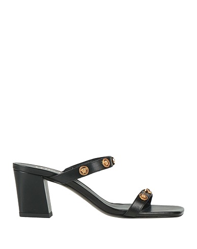 VERSACE Sandals Black Calfskin