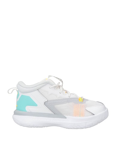 JORDAN Sneakers Light grey Textile fibres, Leather