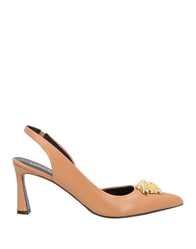 VERSACE Pumps Sand Kalbsleder