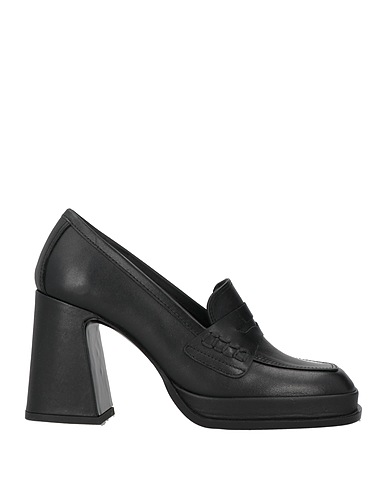 ELVIO ZANON Loafers Black Leather