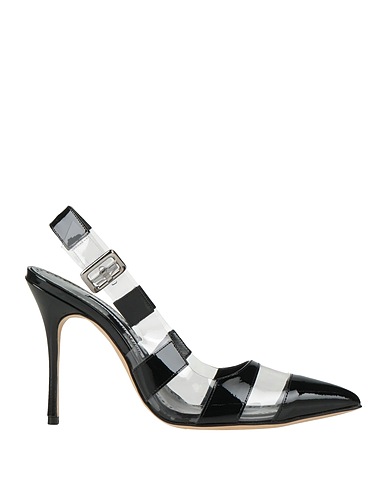 MANOLO BLAHNIK Γόβα Μαύρο Δέρμα, Πλαστικό
