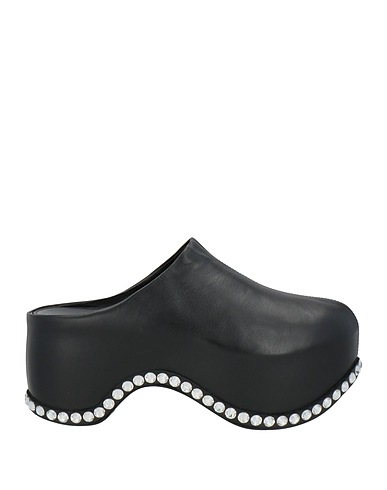 AREA x SERGIO ROSSI Mules and clogs Black Leather