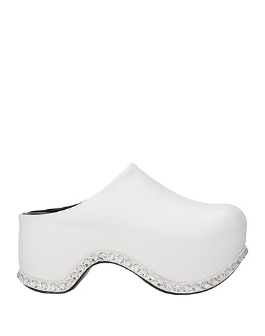 AREA x SERGIO ROSSI Mules and clogs White Leather