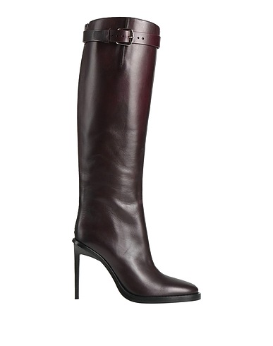 ANN DEMEULEMEESTER Boots Plum Leather