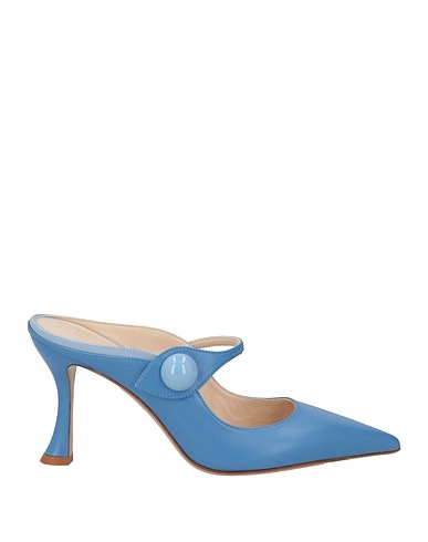 ALEXANDRE BIRMAN Mules and clogs Light blue Leather