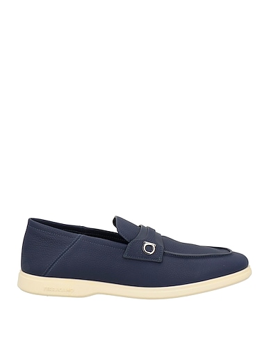 FERRAGAMO Loafers Blue Calfskin