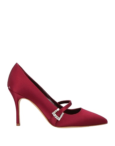 MANOLO BLAHNIK Pump Garnet Textile fibers