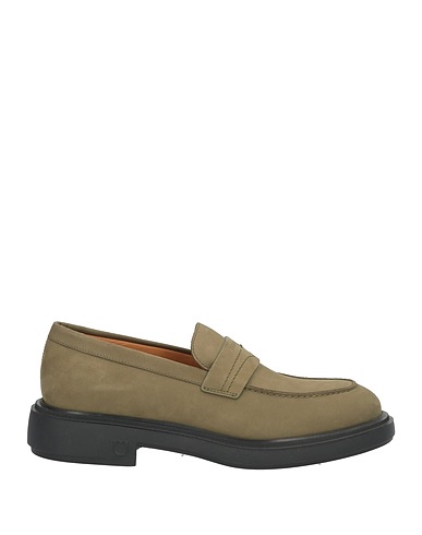 FERRAGAMO Loafers Military green Leather