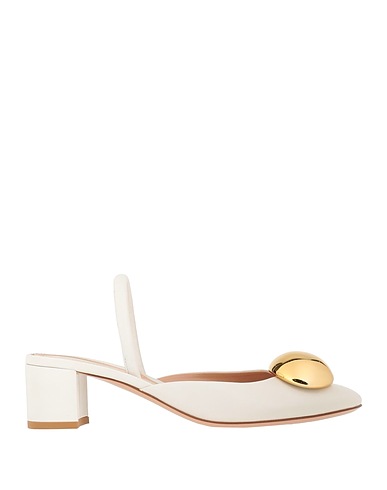 GIANVITO ROSSI Court White Leather