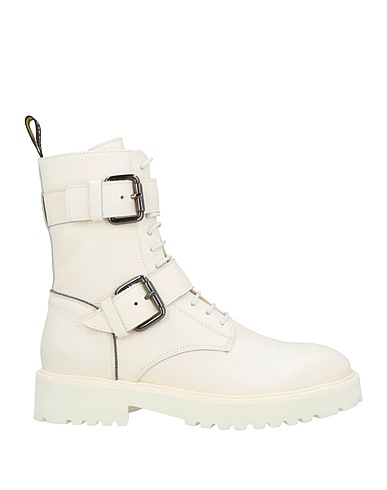 DOUCAL'S Ankle boot Off white Leather
