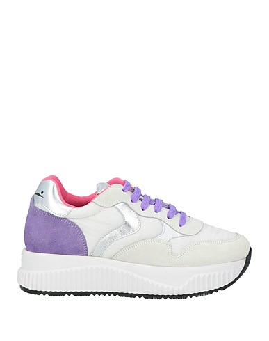 VOILE BLANCHE Sneakers White Leather, Textile fibers