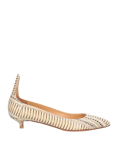 FRANCESCO RUSSO Court Cream Snakeskin