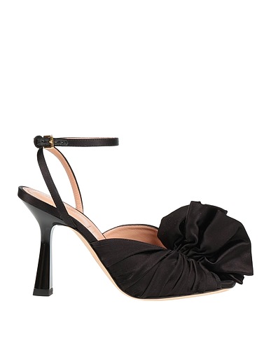 ALBERTA FERRETTI Sandals Black Textile fibres